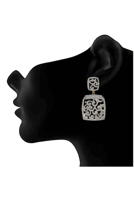 Gold diamond danglers-drops 2
