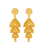 Gold jhumkas