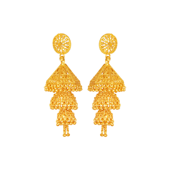 Gold jhumkas 3