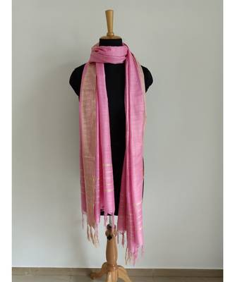 baby pink mulberry silk dupatta 3