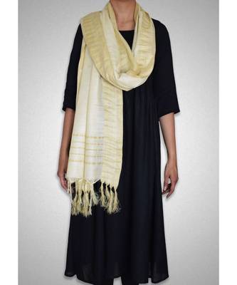 Ivory mulberry silk dupatta 3