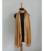 Gold mulberry silk dupatta
