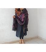 Black pink chanderi silk shibori work dupatta
