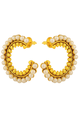 Gold pearl ear-cuffs 2