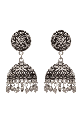 Silver jhumkas 1