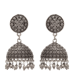 Silver jhumkas