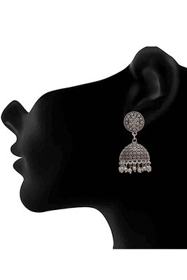 Silver jhumkas 2