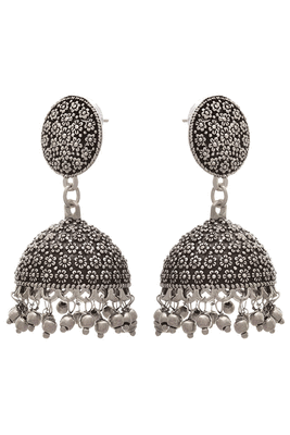 Silver jhumkas 3