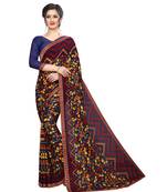 Multicolor Printed Georgette Saree With Blouse