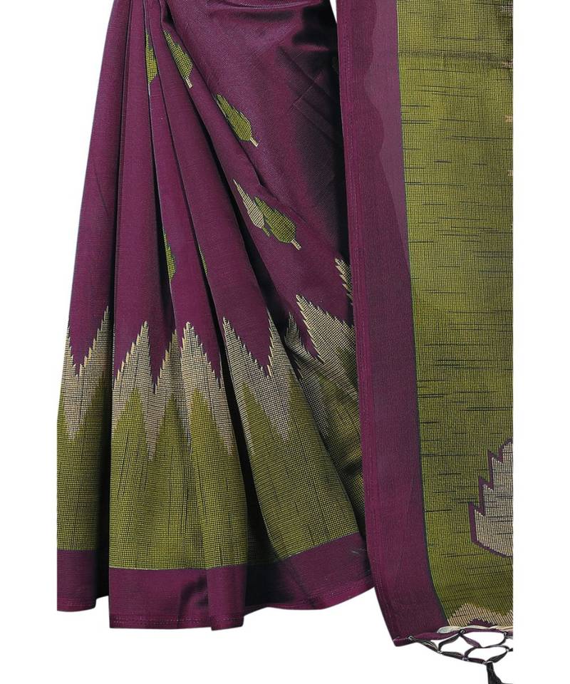 multicolor Printed art Silk saree with blouse