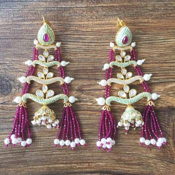 Gold earrings 1