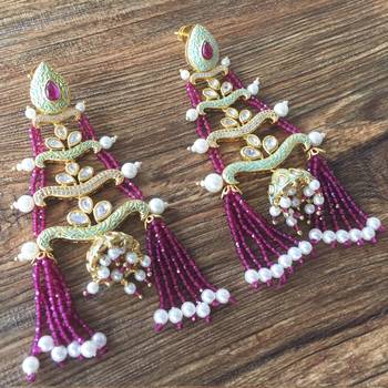 Gold earrings 2