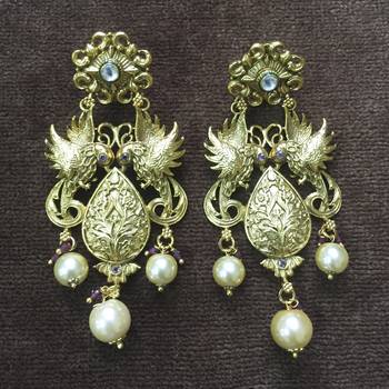 Gold earrings 1