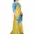 yellow Embroidery silk saree with blouse