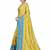 yellow Embroidery silk saree with blouse
