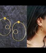 Gold earrings