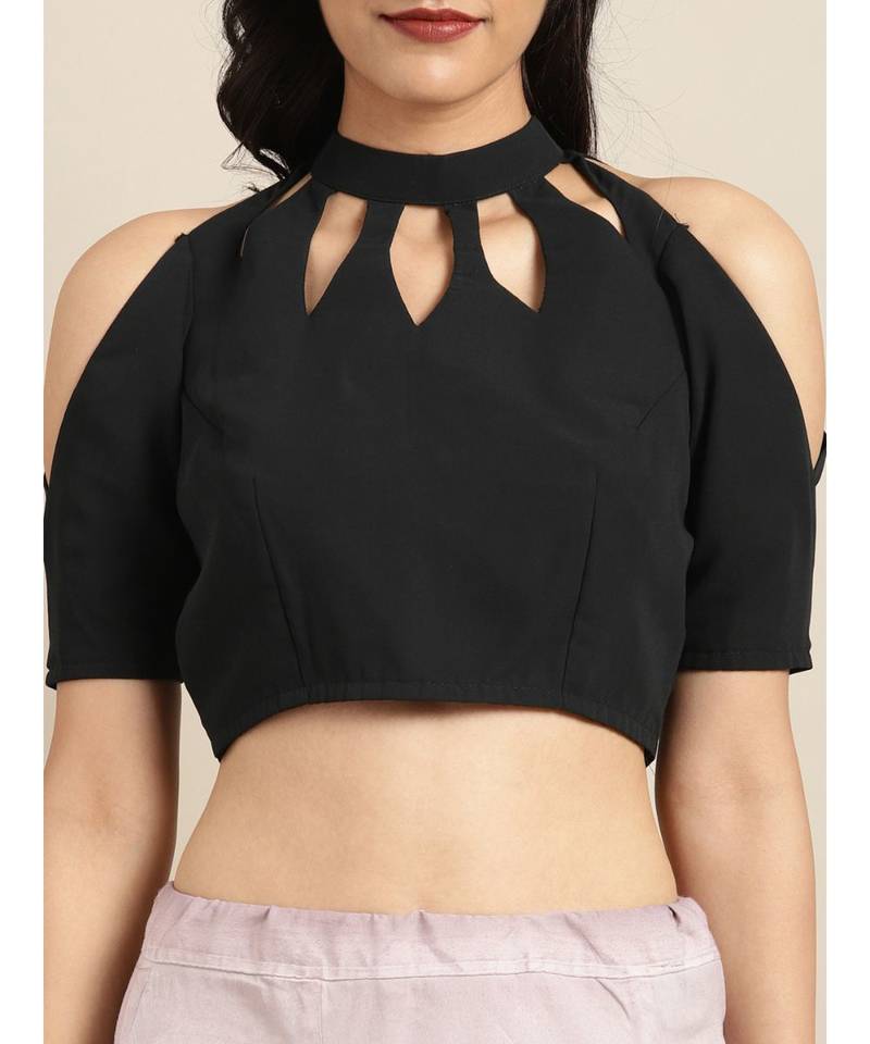 Black & White Organza Digital Floral Print Saree