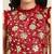 Maroon Georgette Solid Ruffle Saree