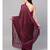 Wine Art Silk Finges Lace Bordered Saree