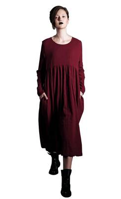 Khadi Cotton Western Type Maroon Kurti 1