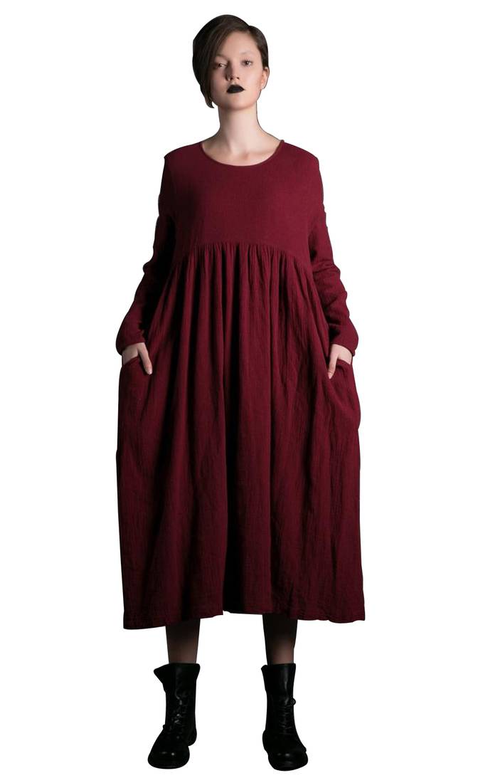 Khadi Cotton Western Type Maroon Kurti
