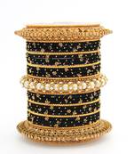 Traditional Thread Bangle Set With Pearl Centre Kada