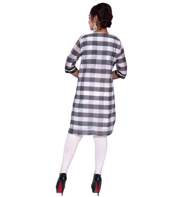 Black woven chanderi ethnic-kurtis 4