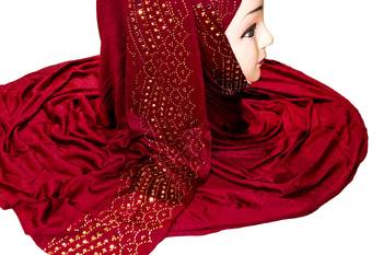 Justkartit Women'S Party Wear Hosiery Soft Cotton 4-Way Hijab Scarf Dupatta 2