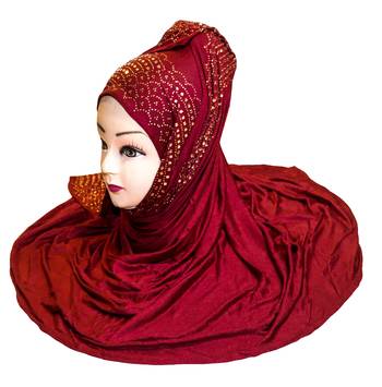 Justkartit Women'S Party Wear Hosiery Soft Cotton 4-Way Hijab Scarf Dupatta 4