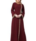 Front Open Abaya- Side Slit Design