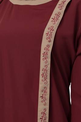 Front Open Abaya- Side Slit Design 3