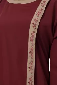 Front Open Abaya- Side Slit Design