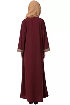 Front Open Abaya- Side Slit Design