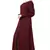 Front Open Cardigan Abaya- Maroon Color