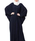 Front Open Kaftan Abaya- Navy Blue