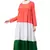 Tricolor Crepe Four Gathered Layer Abaya