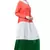 Tricolor Crepe Four Gathered Layer Abaya