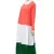 Tricolor Crepe Four Gathered Layer Abaya