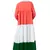Tricolor Crepe Four Gathered Layer Abaya