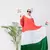 Tricolor Crepe Four Gathered Layer Abaya