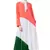 Tricolor Asymmetrical Crepe Abaya