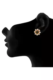 Gold pearl necklace-sets