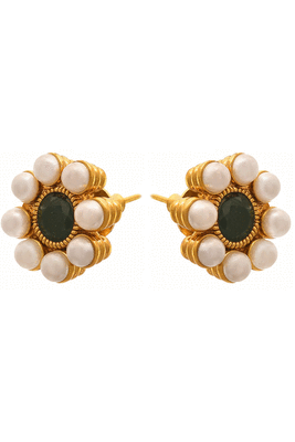 Gold pearl necklace-sets 5