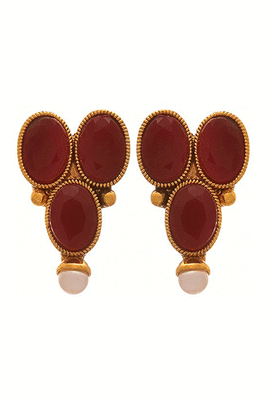 Red pearl necklace-sets 3