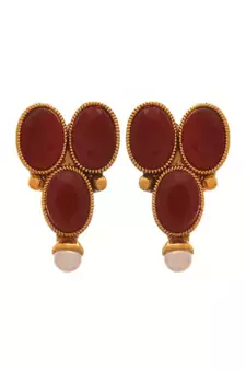 Red pearl necklace-sets