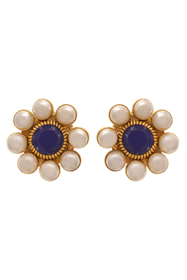 Gold pearl necklace-sets 3