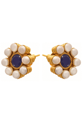 Gold pearl necklace-sets 5
