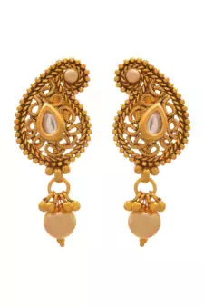 Gold pearl necklace-sets