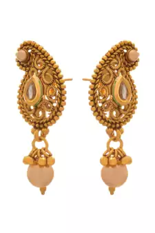Gold pearl necklace-sets