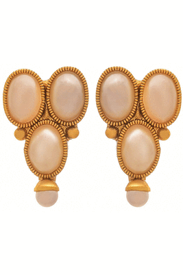 Gold pearl necklace-sets 3
